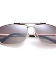 Rectangle Fashion Polarized Metal Sunglasses