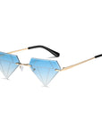 Rimless Diamond Sunglasses