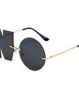 Letter NO Irregular Sunglasses