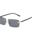 Square Rimless Sunglasses