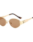 Metal Oval Sunglasses