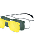 Magnetic Clip-on Pure Titanium Myopia Glasses