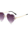 Gradient Color Heart Sunglasses
