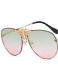 Metal Bee Sunglasses