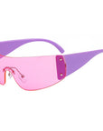 Rimless Pentagram Sunglasses Y2K