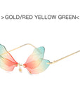 Gradient Color Butterfly Wings Sunglasses