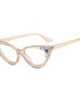 Cat's Eye Diamond Optical Frame