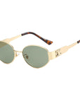 Metal Oval Sunglasses