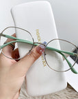 Round Metal Anti-Blue Light Glasses 08036
