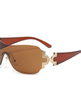 Y2K Rimless One-Piece Sunglasses 912