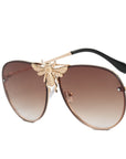 Metal Bee Sunglasses