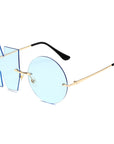 Letter NO Irregular Sunglasses