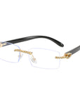 Diamonds Rimless Men's Sunglasses