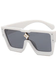 Diamond Studded One-Piece Sunglasses