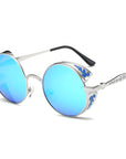 Punk Style Round Women's Polarized Sunglasses
