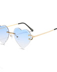 Gradient Color Heart Sunglasses