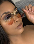 Metal Bee Sunglasses