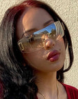 Y2K Letter Sunglasses 8029