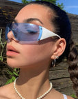 Rimless Pentagram Sunglasses Y2K