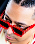 Men's Square Large Frame Sunglasses