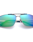 Rectangle Fashion Polarized Metal Sunglasses