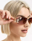  Rimless Butterfly Sunglasses