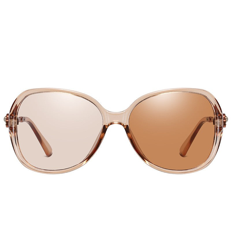 Women's Diamond Studded Polarized Color Changing Sunglasses A644