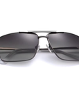 Rectangle Fashion Polarized Metal Sunglasses