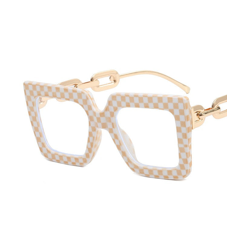 Square  Anti-Blue Light Chain Glasses