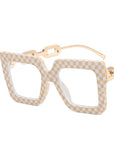 Square  Anti-Blue Light Chain Glasses