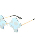 Rimless Mushroom Sunglasses