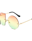 Letter NO Irregular Sunglasses