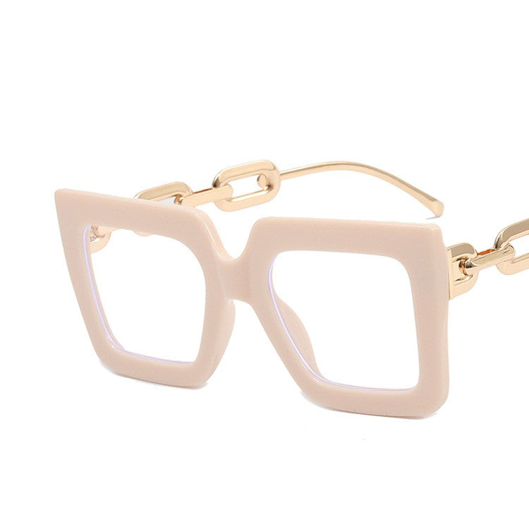 Square  Anti-Blue Light Chain Glasses