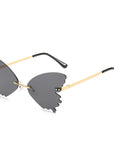 Women's Rimless Butterfly Sunglasses