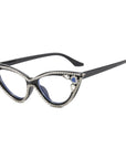 Cat's Eye Diamond Optical Frame