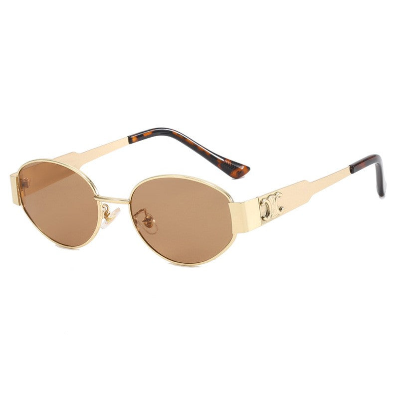 Metal Oval Sunglasses