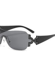 Y2K Rimless One-Piece Sunglasses 912