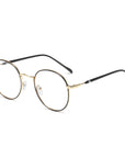 Round Metal Anti-Blue Light Photochromic Glasses