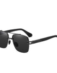 Rimless Metal Men's Polarized Sunglasses A671