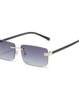 Square Rimless Sunglasses