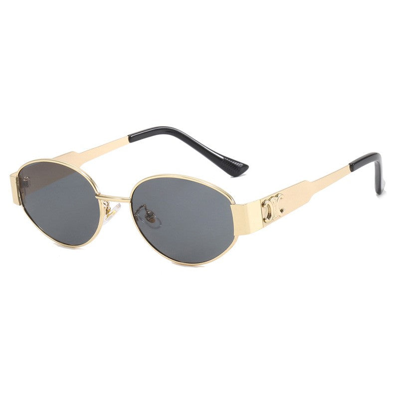 Metal Oval Sunglasses