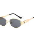Metal Oval Sunglasses