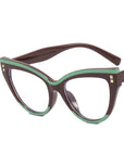 Cat Eye Rivet Optical Frame