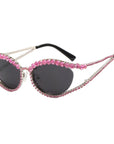 Diamond Cutout Y2K Sunglasses