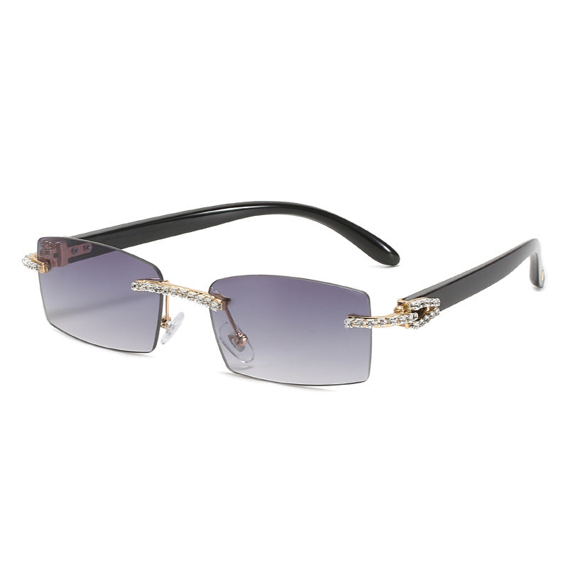 Diamonds Rimless Men's Sunglasses