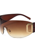Y2K Letter Sunglasses 8029