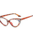 Cat's Eye Diamond Optical Frame