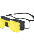 Magnetic Clip-on Pure Titanium Myopia Glasses