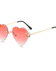 Gradient Color Heart Sunglasses