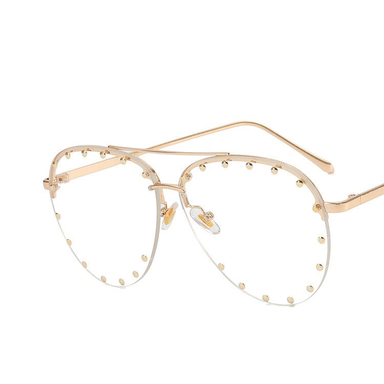 Metal Rivet Toad Sunglasses